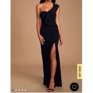 Lulus Kiss Me Again Black Maxi Dress